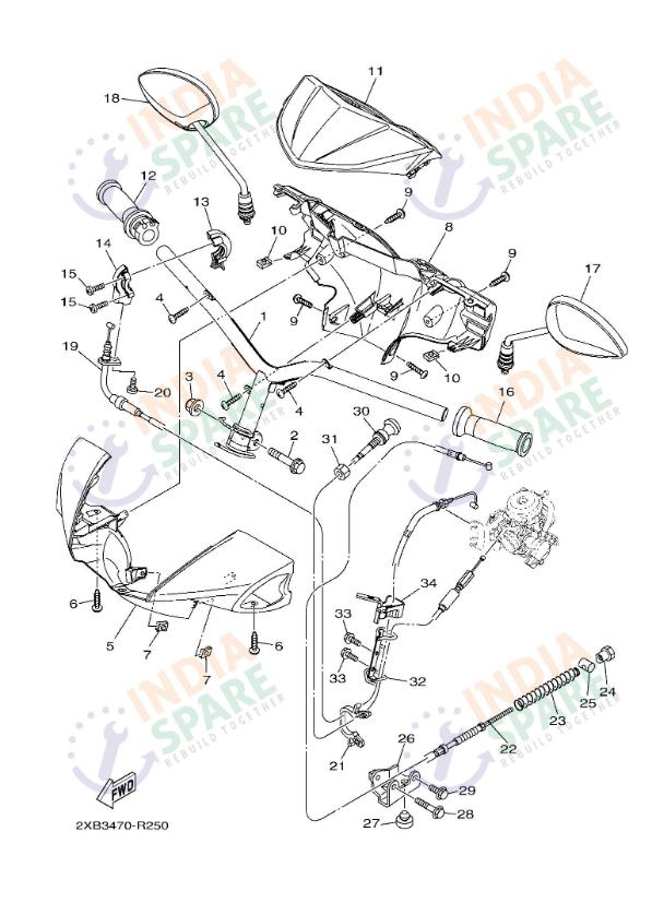 STEERING HANDLE & CABLE